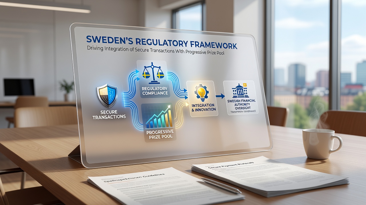 Mobile device displaying secure progressive jackpot interface in a Swedish gaming app